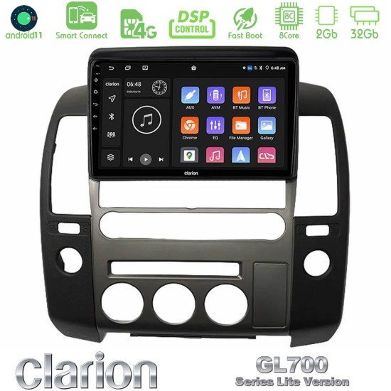 Clarion GL700 Lite Series 8Core Android ClarionOS 2+32GB Nissan Navara D40 2006-2012 (με εργ.οθόνη) Navigation Multimedia Tablet 9" Με Carplay & Android Auto Clarion GL700 Lite Series 8Core Android ClarionOS 2+32GB Nissan Navara D40 2006-2012 (με εργ.οθόνη) Navigation Multimedia Tablet 9" Με Carplay & Android Auto