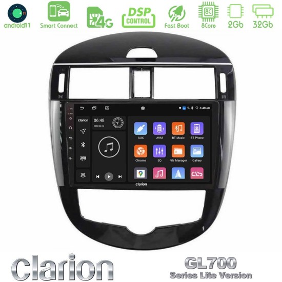 Clarion GL700 Lite Series 8Core Android ClarionOS 2+32GB Nissan Pulsar 2015-2018 Navigation Multimedia Tablet 9" Με Carplay & Android Auto Clarion GL700 Lite Series 8Core Android ClarionOS 2+32GB Nissan Pulsar 2015-2018 Navigation Multimedia Tablet 9" Με Carplay & Android Auto