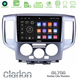 Clarion GL700 Lite Series 8Core Android ClarionOS 2+32GB Nissan NV200 Navigation Multimedia Tablet 9" Με Carplay & Android Auto