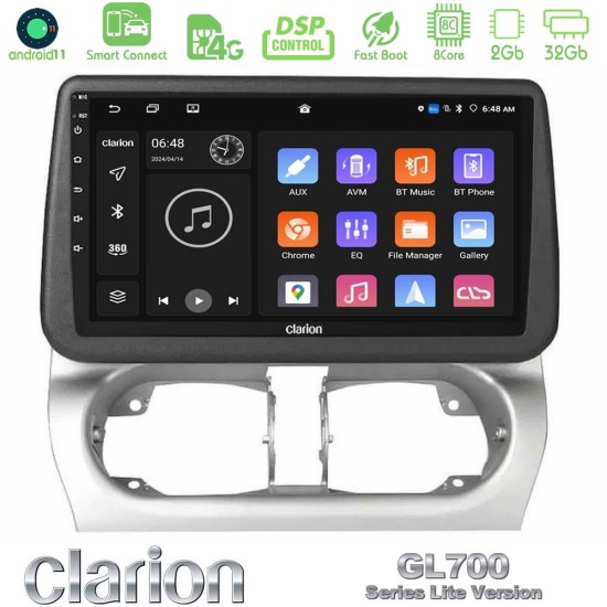 Clarion GL700 Lite Series Opel Corsa C/Combo C 8Core Android ClarionOS 2+32GB Navigation Multimedia Tablet 9" Με Carplay & Android Auto