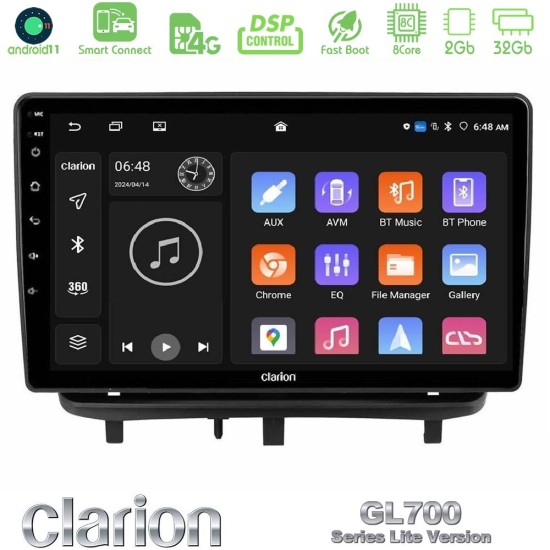 Clarion GL700 Lite Series 8Core Android ClarionOS 2+32GB Opel Corsa D 2006-2014 Navigation Multimedia Tablet 9" Με Carplay & Android Auto (Top Mount) Clarion GL700 Lite Series 8Core Android ClarionOS 2+32GB Opel Corsa D 2006-2014 Navigation Multimedia Tablet 9" Με Carplay & Android Auto (Top Mount)