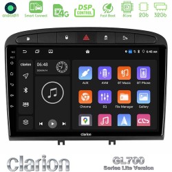 Clarion GL700 Lite Series 8Core Android ClarionOS 2+32GB Peugeot 308/RCZ Navigation Multimedia Tablet 9" Με Carplay & Android Auto