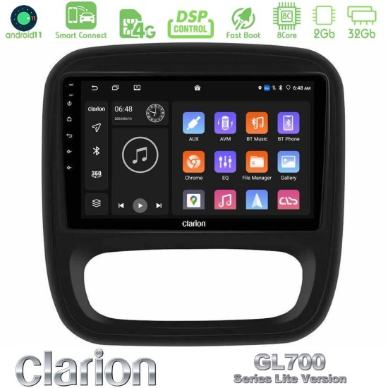 Clarion GL700 Lite Series 8Core Android ClarionOS 2+32GB Renault/Nissan/Opel/Fiat Navigation Multimedia Tablet 9" Με Carplay & Android Auto Clarion GL700 Lite Series 8Core Android ClarionOS 2+32GB Renault/Nissan/Opel/Fiat Navigation Multimedia Tablet 9" Με Carplay & Android Auto
