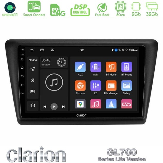 Clarion GL700 Lite Series 8Core Android ClarionOS 2+32GB Skoda Rapid 2013-2017 Navigation Multimedia Tablet 9" Με Carplay & Android Auto Clarion GL700 Lite Series 8Core Android ClarionOS 2+32GB Skoda Rapid 2013-2017 Navigation Multimedia Tablet 9" Με Carplay & Android Auto