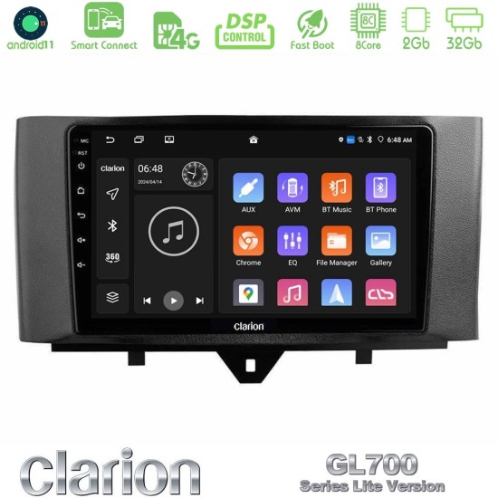 Clarion GL700 Lite Series 8Core Android ClarionOS 2+32GB Smart 451 Facelift Navigation Multimedia Tablet 9" Με Carplay & Android Auto