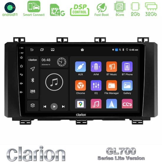Clarion GL700 Lite Series 8Core Android ClarionOS 2+32GB Seat Ateca 2017-2021 Navigation Multimedia Tablet 9" Με Carplay & Android Auto