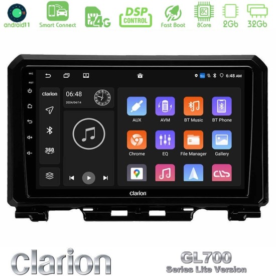 Clarion GL700 Lite Series 8Core Android ClarionOS 2+32GB Suzuki Jimny 2018-2022 Navigation Multimedia Tablet 9" Με Carplay & Android Auto Clarion GL700 Lite Series 8Core Android ClarionOS 2+32GB Suzuki Jimny 2018-2022 Navigation Multimedia Tablet 9" Με Carplay & Android Auto