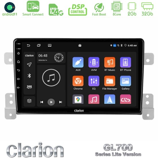 Clarion GL700 Lite Series 8Core Android ClarionOS 2+32GB Suzuki Grand Vitara Navigation Multimedia Tablet 9" Με Carplay & Android Auto Clarion GL700 Lite Series 8Core Android ClarionOS 2+32GB Suzuki Grand Vitara Navigation Multimedia Tablet 9" Με Carplay & Android Auto