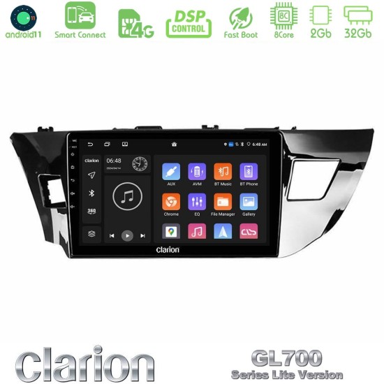 Clarion GL700 Lite Series 8Core Android ClarionOS 2+32GB Toyota Corolla 2014-2016 Navigation Multimedia Tablet 10" Με Carplay & Android Auto Clarion GL700 Lite Series 8Core Android ClarionOS 2+32GB Toyota Corolla 2014-2016 Navigation Multimedia Tablet 10" Με Carplay & Android Auto