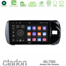 Clarion GL700 Lite Series 8Core Android ClarionOS 2+32GB Toyota Yaris (Vitz) 2015-2020 RHD Navigation Multimedia Tablet 9" Με Carplay & Android Auto