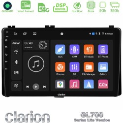 Clarion GL700 Lite Series 8Core Android ClarionOS 2+32GB Toyota Corolla/Auris 2017-2019  Navigation Multimedia Tablet 9" Με Carplay & Android Auto