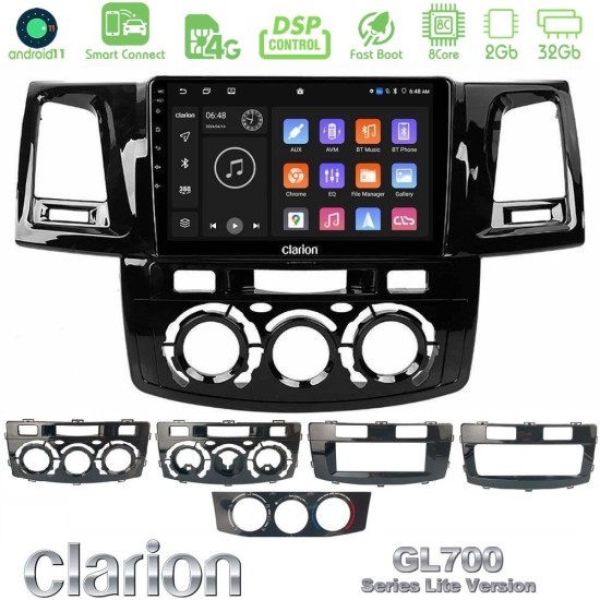 Clarion GL700 Lite Series 8Core Android ClarionOS 2+32GB Toyota Hilux 2007-2016 Navigation Multimedia Tablet 9" Με Carplay & Android Auto Clarion GL700 Lite Series 8Core Android ClarionOS 2+32GB Toyota Hilux 2007-2016 Navigation Multimedia Tablet 9" Με Carplay & Android Auto