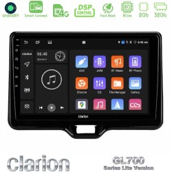 Clarion GL700 Lite Series 8Core Android ClarionOS 2+32GB Toyota Yaris Cross RHD 2020-> (Low Version) Navigation Multimedia Tablet 9" Με Carplay & Android Auto