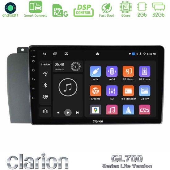 Clarion GL700 Lite Series 8Core Android ClarionOS 2+32GB Volvo S60 2004-2009 Navigation Multimedia Tablet 9" Με Carplay & Android Auto
