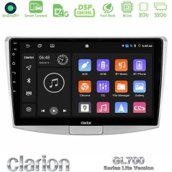 Clarion GL700 Lite Series 8Core Android ClarionOS 2+32GB VW Passat Navigation Multimedia Tablet 10" Με Carplay & Android Auto