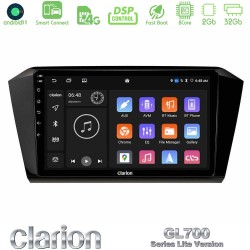 Clarion GL700 Lite Series 8Core Android ClarionOS 2+32GB VW Passat Navigation Multimedia Tablet 10" Με Carplay & Android Auto