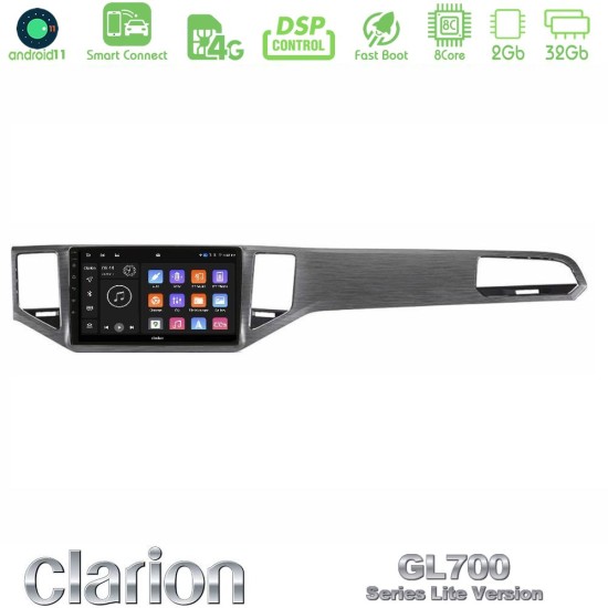 Clarion GL700 Lite Series 8Core Android ClarionOS 2+32GB VW Sportsvan 2014-2020 Navigation Multimedia Tablet 9" Με Carplay & Android Auto Clarion GL700 Lite Series 8Core Android ClarionOS 2+32GB VW Sportsvan 2014-2020 Navigation Multimedia Tablet 9" Με Carplay & Android Auto