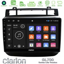Clarion GL700 Lite Series 8Core Android ClarionOS 2+32GB VW Touareg 2011-2018 Navigation Multimedia Tablet 9" Με Carplay & Android Auto