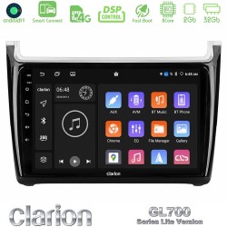 Clarion GL700 Lite Series 8Core Android ClarionOS 2+32GB Vw Polo 2014-2017 Navigation Multimedia Tablet 9" Με Carplay & Android Auto