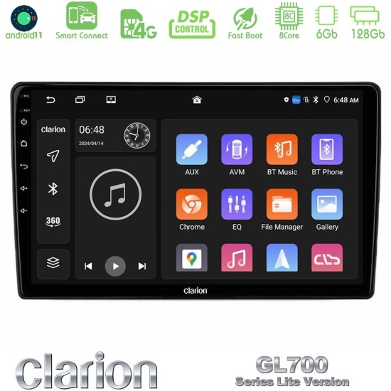 Clarion GL700 Lite Series Alfa Romeo Mito 2008-2014 8Core Android ClarionOS 6+128GB Navigation Multimedia Tablet 9" Με Carplay & Android Auto Με Carplay & Android Auto