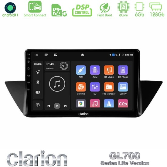Clarion GL700 Lite Series 8Core Android ClarionOS 6+128GB BMW Χ1 E84 Navigation Multimedia Tablet 10" Με Carplay & Android Auto
