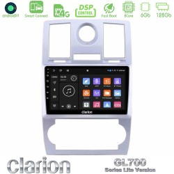 Clarion GL700 Lite Series 8Core Android ClarionOS 6+128GB Chrysler 300C Navigation Multimedia Tablet 9" Με Carplay & Android Auto