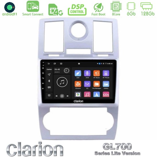 Clarion GL700 Lite Series 8Core Android ClarionOS 6+128GB Chrysler 300C Navigation Multimedia Tablet 9" Με Carplay & Android Auto Clarion GL700 Lite Series 8Core Android ClarionOS 6+128GB Chrysler 300C Navigation Multimedia Tablet 9" Με Carplay & Android Auto