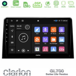 Clarion GL700 Lite Series 8Core Android ClarionOS 6+128GB Peugeot Partner / Citroen Berlingo 2020-> Navigation Multimedia Tablet 10" Με Carplay & Android Auto