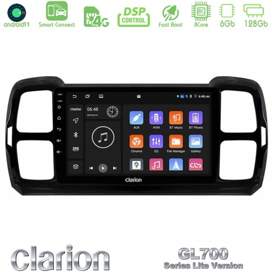 Clarion GL700 Lite Series Citroen DS5 Aircross 2017-2021 8Core Android ClarionOS 6+128GB Navigation Multimedia Tablet 9" Με Carplay & Android Auto Με Carplay & Android Auto