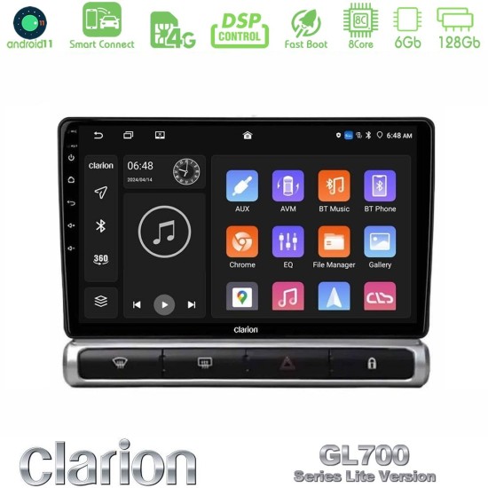 Clarion GL700 Lite Series 8Core Android ClarionOS 6+128GB Citroen C3 2016-> Navigation Multimedia Tablet 9" Με Carplay & Android Auto Clarion GL700 Lite Series 8Core Android ClarionOS 6+128GB Citroen C3 2016-> Navigation Multimedia Tablet 9" Με Carplay & Android Auto