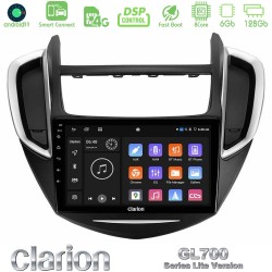 Clarion GL700 Lite Series 8Core Android ClarionOS 6+128GB Chevrolet Trax 2013-2020 Navigation Multimedia Tablet 9" Με Carplay & Android Auto