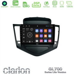 Clarion GL700 Lite Series 8Core Android ClarionOS 6+128GB Chevrolet Cruze 2009-2012 Navigation Multimedia Tablet 9" Με Carplay & Android Auto