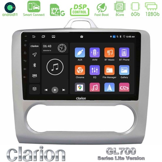 Clarion GL700 Lite Series 8Core Android ClarionOS 6+128GB Ford Focus Auto AC Navigation Multimedia Tablet 9" Με Carplay & Android Auto Clarion GL700 Lite Series 8Core Android ClarionOS 6+128GB Ford Focus Auto AC Navigation Multimedia Tablet 9" Με Carplay & Android Auto