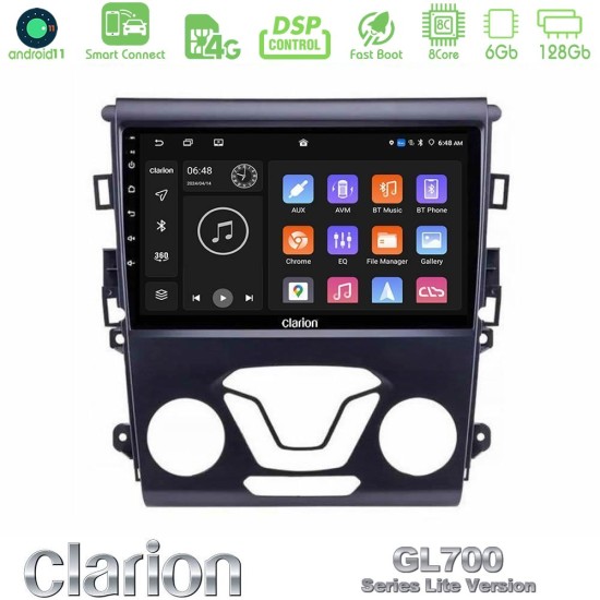 Clarion GL700 Lite Series 8Core Android ClarionOS 6+128GB Ford Mondeo 2014-2017 Navigation Multimedia Tablet 9" Με Carplay & Android Auto Clarion GL700 Lite Series 8Core Android ClarionOS 6+128GB Ford Mondeo 2014-2017 Navigation Multimedia Tablet 9" Με Carplay & Android Auto