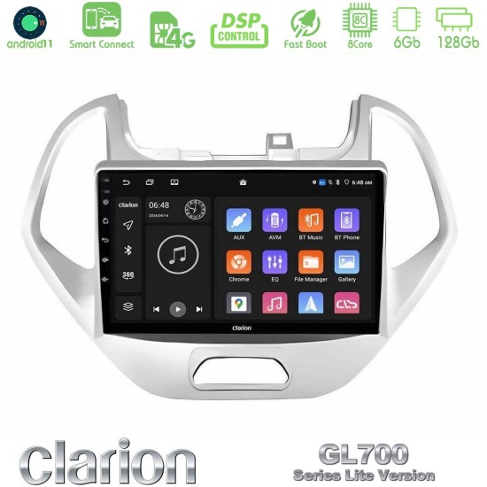 Clarion GL700 Lite Series 8Core Android ClarionOS 6+128GB Ford KA 2016-2020 Navigation Multimedia Tablet 9" Με Carplay & Android Auto