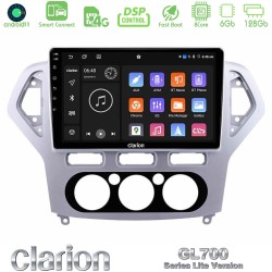 Clarion GL700 Lite Series 8Core Android ClarionOS 6+128GB Ford Mondeo 2007-2010 Manual A/C Navigation Multimedia Tablet 10" Με Carplay & Android Auto Clarion GL700 Lite Series 8Core Android ClarionOS 6+128GB Ford Mondeo 2007-2010 Manual A/C Navigation Multimedia Tablet 10" Με Carplay & Android Auto
