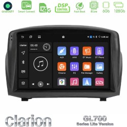 Clarion GL700 Lite Series 8Core Android ClarionOS 6+128GB Ford Fiesta 2008-2016 Navigation Multimedia Tablet 9" (Oem Style) Με Carplay & Android Auto Clarion GL700 Lite Series 8Core Android ClarionOS 6+128GB Ford Fiesta 2008-2016 Navigation Multimedia Tablet 9" (Oem Style) Με Carplay & Android Auto