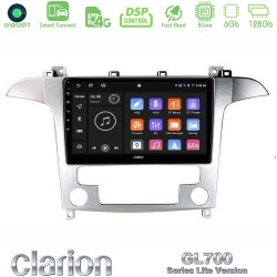 Clarion GL700 Lite Series Ford S-Max 2006-2012 8Core Android ClarionOS 6+128GB Navigation Multimedia Tablet 9" Με Carplay & Android Auto Με Carplay & Android Auto