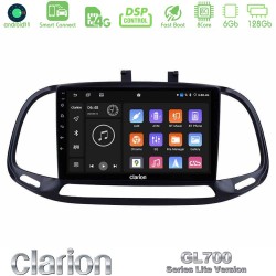 Clarion GL700 Lite Series 8Core Android ClarionOS 6+128GB Fiat Doblo 2015-2022 Navigation Multimedia Tablet 9" Με Carplay & Android Auto