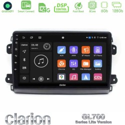 Clarion GL700 Lite Series 8Core Android ClarionOS 6+128GB Citroen/Fiat/Opel Navigation Multimedia Tablet 9" Με Carplay & Android Auto