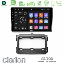 Clarion GL700 Lite Series 8Core Android ClarionOS 6+128GB Fiat 500L Navigation Multimedia Tablet 10" Με Carplay & Android Auto