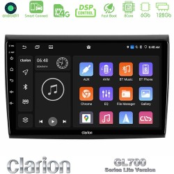 Clarion GL700 Lite Series 8Core Android ClarionOS 6+128GB Fiat Bravo Navigation Multimedia Tablet 9" Με Carplay & Android Auto