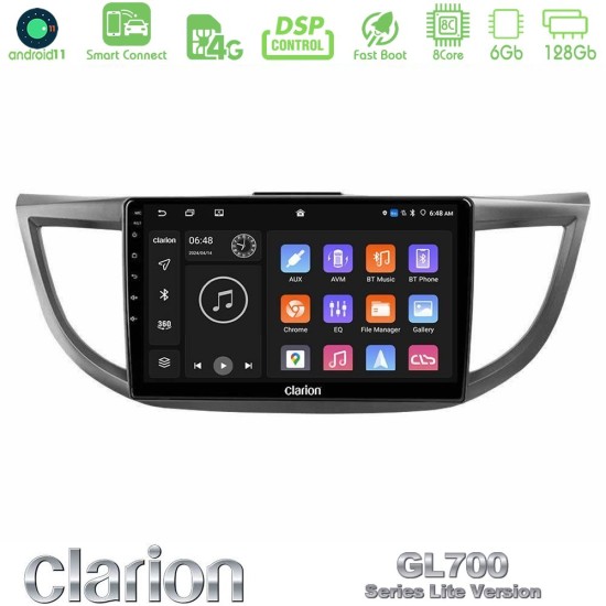 Clarion GL700 Lite Series 8Core Android ClarionOS 6+128GB Honda CRV 2012-2017 Navigation Multimedia Tablet 9" Με Carplay & Android Auto