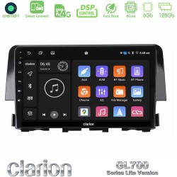 Clarion GL700 Lite Series 8Core Android ClarionOS 6+128GB Honda Civic 2016-2020 Navigation Multimedia Tablet 9" Με Carplay & Android Auto