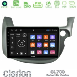 Clarion GL700 Lite Series 8Core Android ClarionOS 6+128GB Honda Jazz (Fit) 2009-2013 RHD Navigation Multimedia Tablet 10" Με Carplay & Android Auto