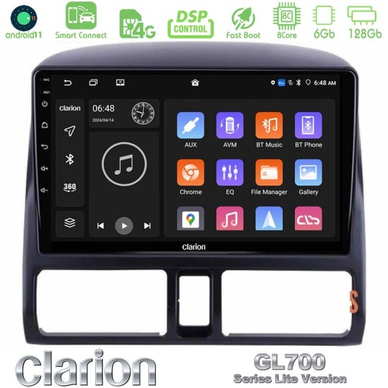 Clarion GL700 Lite Series 8Core Android ClarionOS 6+128GB Honda CRV 2002-2006 Navigation Multimedia Tablet 9" Με Carplay & Android Auto