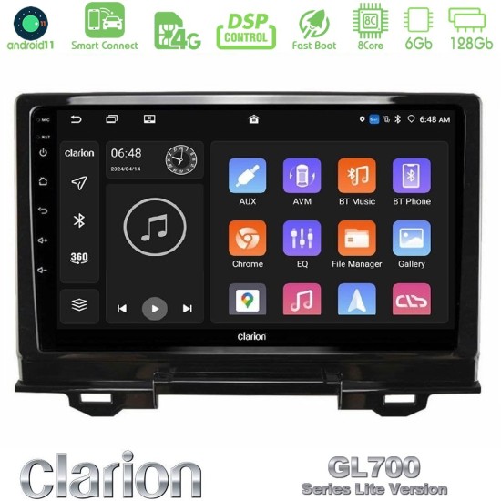 Clarion GL700 Lite Series 8Core Android ClarionOS 6+128GB Honda HR-V 2021-> Navigation Multimedia Tablet 9" Με Carplay & Android Auto Clarion GL700 Lite Series 8Core Android ClarionOS 6+128GB Honda HR-V 2021-> Navigation Multimedia Tablet 9" Με Carplay & Android Auto