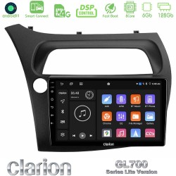Clarion GL700 Lite Series 8Core Android ClarionOS 6+128GB Honda CiviC Hatchback 2006-2011 Navigation Multimedia Tablet 9" Με Carplay & Android Auto