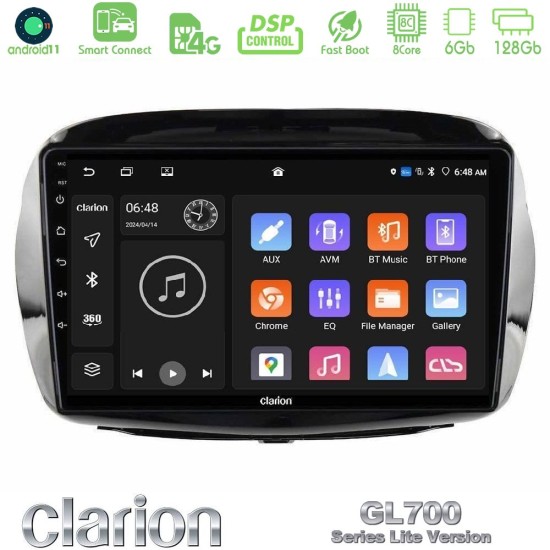 Clarion GL700 Lite Series 8Core Android ClarionOS 6+128GB Honda FR-V 2004-2009 Navigation Multimedia Tablet 10" Με Carplay & Android Auto
