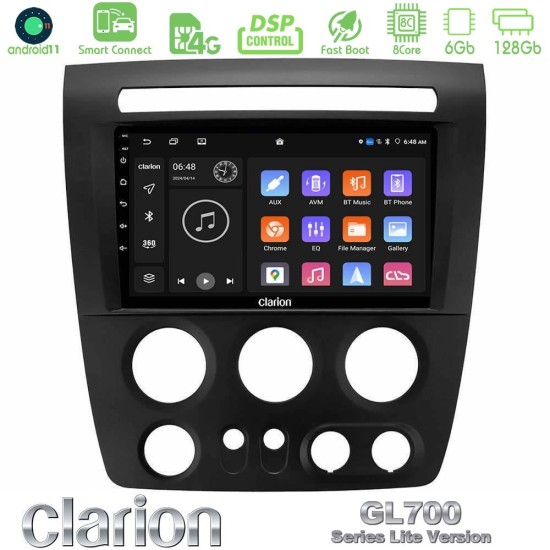 Clarion GL700 Lite Series 8Core Android ClarionOS 6+128GB Hummer H3 2005-2009 Navigation Multimedia Tablet 9" Με Carplay & Android Auto